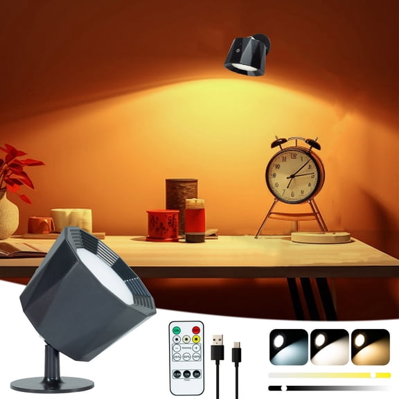 Modern Simple Wall Lamps Resin Smart Remote Control Night Light Wall Sconces Three Color Dimmable Wall Light for Bedroom Dining Room Living Room Kitchen