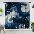 thumbnail image 1 of Modern Simple Window Curtains, Starry Sky Print Window Curtains, Blackout Window Curtains for Room Bedroom Decoration (Grommets), 1 of 5