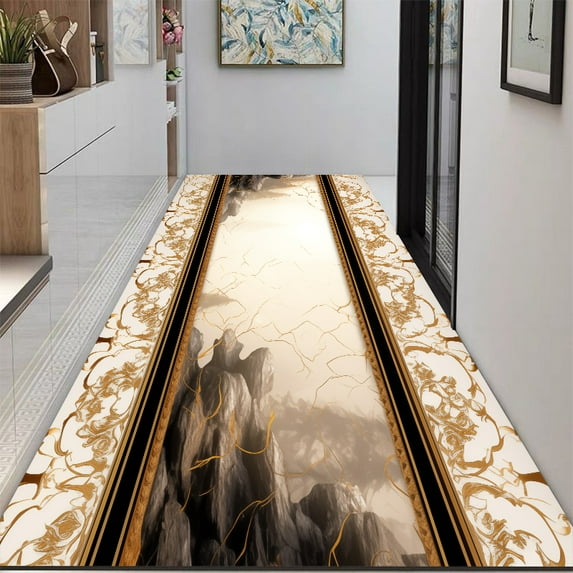 Modern Simplicity Corridor Carpet Non-slip Washable Home Hall Runner Stairway Rugs Balcony Bedroom K