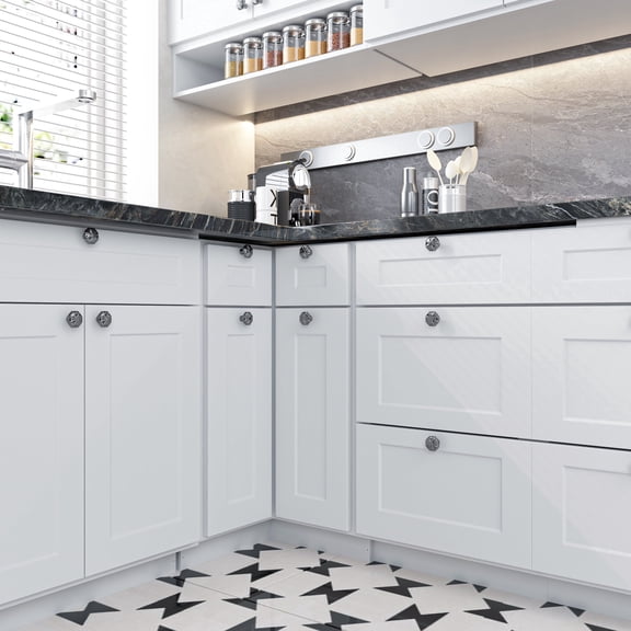 Modern 12" Modern Single Door Kitchen Base Cabinet with Top Drawer, Compact Under-Counter Storage for Small Kitchen & Apartment