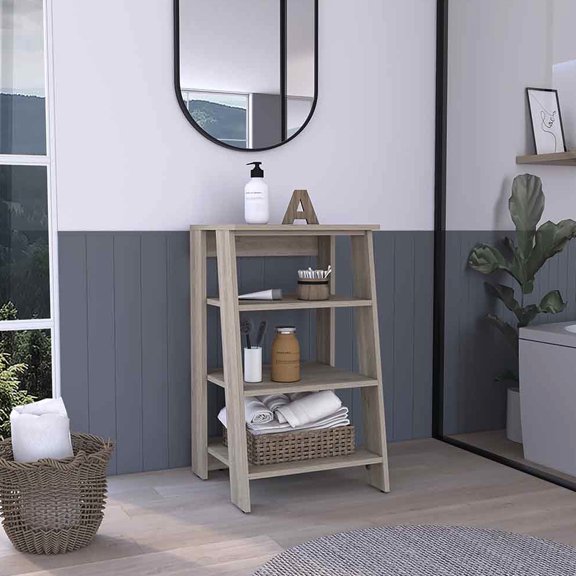 Modern Single - Door Linen Cabinet | For Kitchen Organization | Made of Engineered Wood | Eases Kitchen Storage Issues