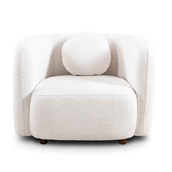 Modern Single Sofa Chair, Simple Lines Design / Adapt to Different Sitting Ways