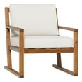 thumbnail image 1 of Modern Slat Back Solid Wood Club Chair - Brown, 1 of 7