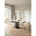 thumbnail image 1 of Modern Slate Dining Table Pandora Pattern Design Extendable Slate Top and Metal Legs, 1 of 7