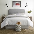 thumbnail image 1 of Modern Sleep Brampton Starburst Upholstered Wood Headboard, Gray and Queen, 1 of 8