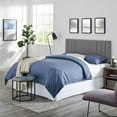 thumbnail image 1 of Modern Sleep Frazier Channel Tufted Upholstered Headboard, Gray and King, 1 of 11