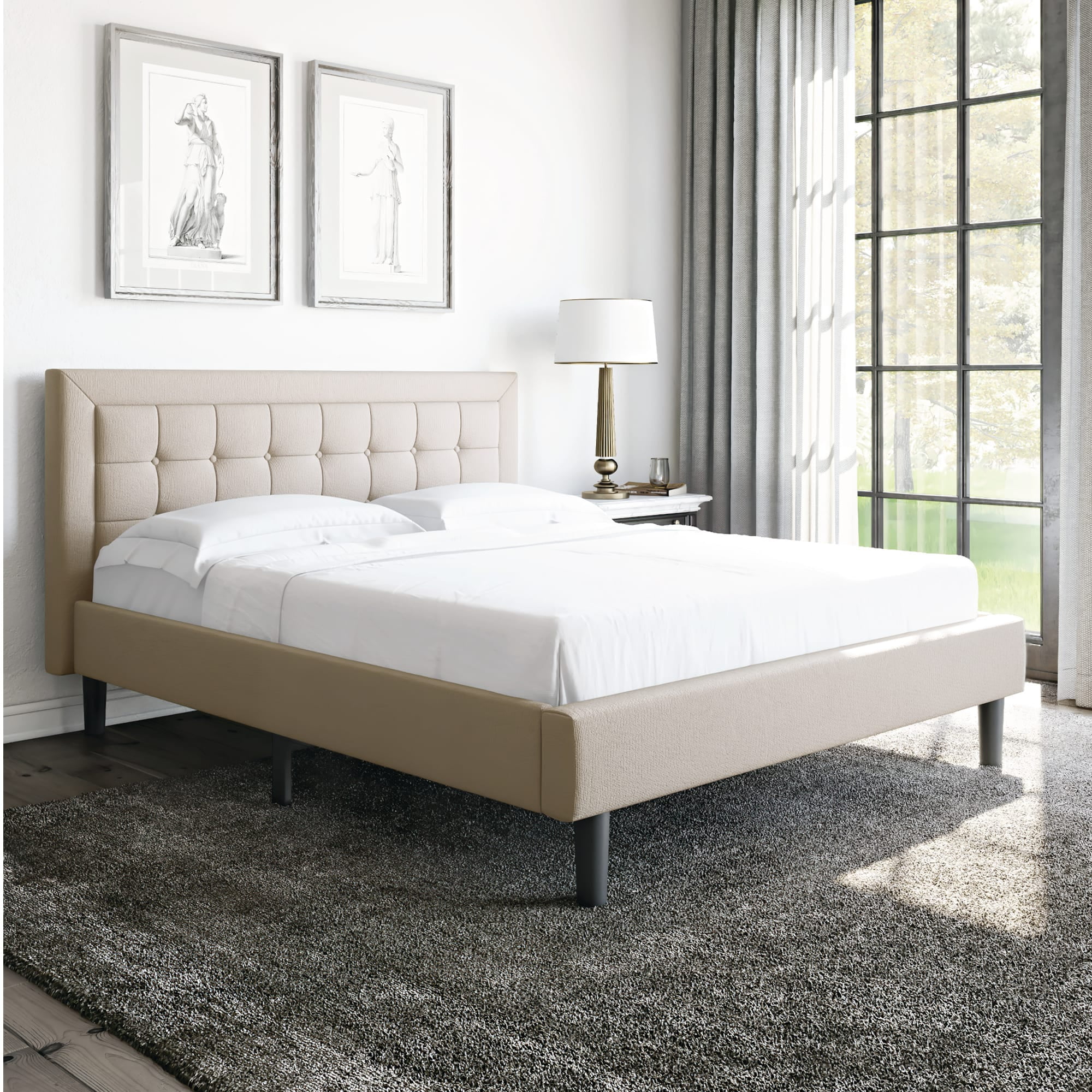 Modern sleep mornington upholstered platform bed deals