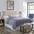 thumbnail image 1 of Modern Sleep Sabine Tufted Upholstered Headboard, Beige and King, 1 of 8