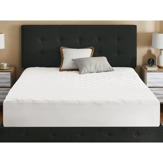 Defend-A-Bed Mattress Protector in Cool Breathable & Noiseless Mattress Pad Waterproof with Deluxe Quilted Mattress Protector, Fitted Mattress Pad, Mattress Cover - California King Size Bed, White
