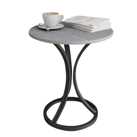 Modern Small Coffee Tables Side Table for Small Spaces, End Tables Living Room Simple Nightstand Bed Side Tables Bedroom Creative Night Stands Round Table for Balcony Patio