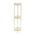 thumbnail image 1 of Modern Small Round Tea Table, High Strength Plastic Side Table, Sturdy Construction, Versatile Storage, Family-Friendly Design for Living Room or Bedroom, 1 of 6