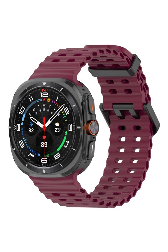 Modern Smart Watch Featuring Customizable Watch Faces | With Calling Sport Modes Sweat Proof Adjustable | Great For Calorie Tracking Red Perfect For Business Trips Red
