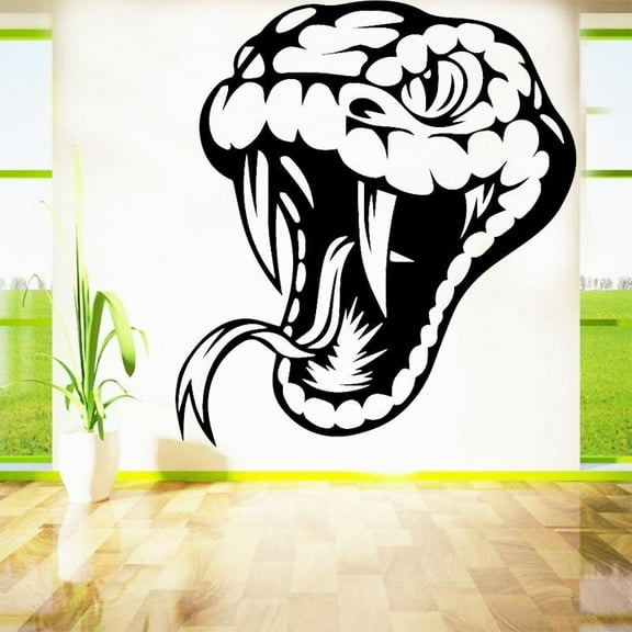 Modern Snake Removable Wall Stickers for Boys Living Room Bedroom Home Decor Vinyl Wall Decal DIY Art Reptile Animal Wall Decal 43x47cm