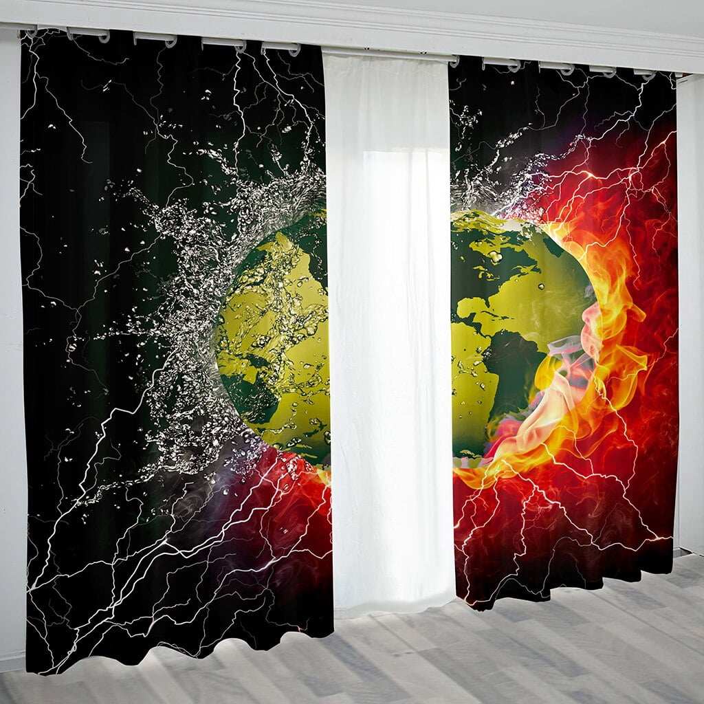 Modern Soccer Football Hall Thin Window Curtains For Boys Kids Children ...