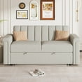 thumbnail image 1 of Modern Sofa Couch Bed, Loveseat Sofa Couch for Living Room, Bedroom, Apartment and Small Space, Easy Assembly, Beige, 1 of 10