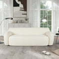 thumbnail image 1 of Modern Sofa Couch,Compression Sofa,3-Seat Upholstered Sofa Furniture for Small Space,Apartment,No Assembly Required,Beige, 1 of 8