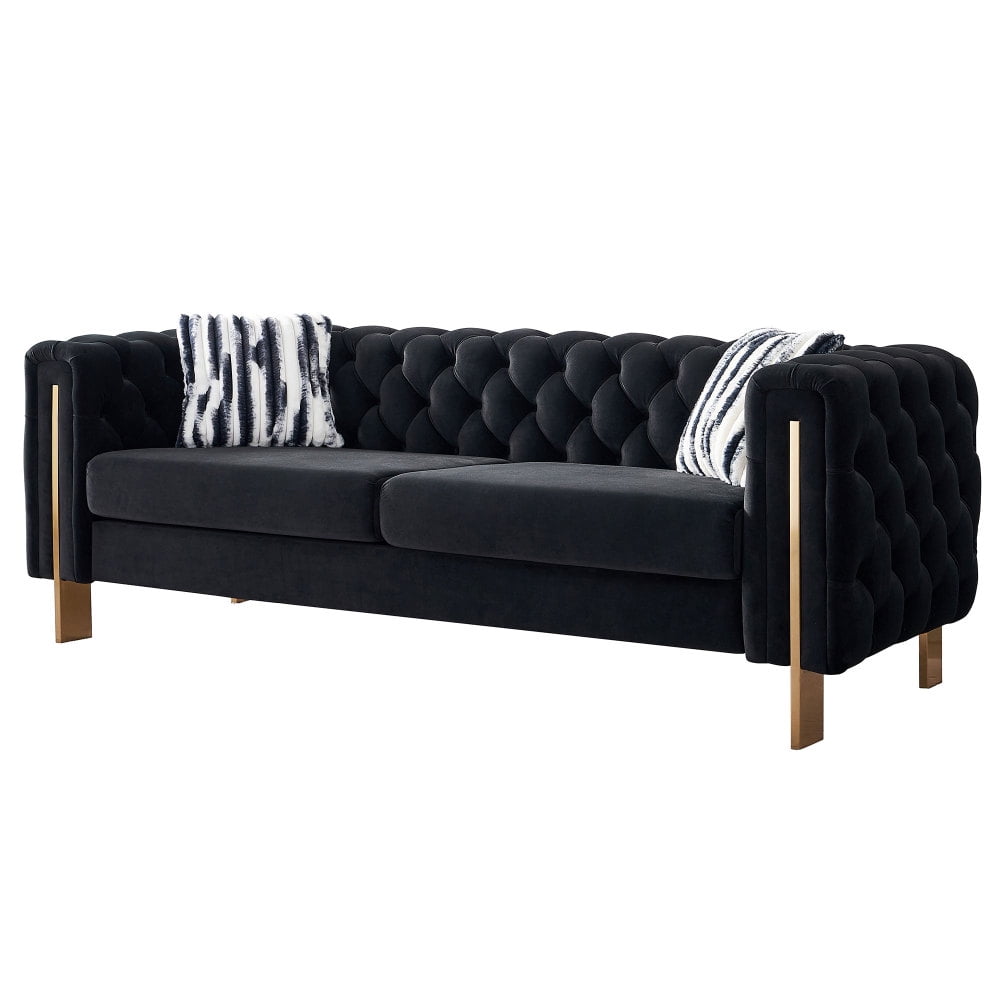 Modern Sofa Couches for Living Room, 84 Inches Tufted Button Couch