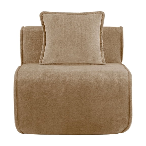 Modern Sofas, Harrison Armless Sofa Velvet- Brown, Brown Fabric Sofas,Velvet Rustic Sofas, Furniture Primary Living Space Sofas Harrison Armless Sofa Velvet- Brown