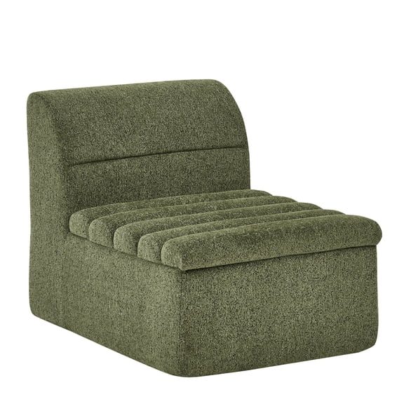 Modern Sofas, The Single Seat for Modular Sofa, Green Rustic Sofas,Foam Fabric Sofas, Furniture Primary Living Space Sofas