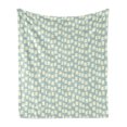 thumbnail image 1 of Modern Soft Flannel Fleece Blanket, Big and Small Asymmetrical Squares Pattern Modern Geometric Tile Design Print, Cozy Plush for Indoor and Outdoor Use, 50" x 60", Pale Blue Cream, by Ambesonne, 1 of 5