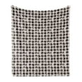 thumbnail image 1 of Modern Soft Flannel Fleece Throw Blanket, Abstract Theme Circles Geometric Motifs Pattern, Cozy Plush for Indoor and Outdoor Use, 60" x 80", Taupe Blush, by Ambesonne, 1 of 5