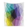 thumbnail image 1 of Modern Soft Flannel Fleece Throw Blanket, Fragmented Triangle Color Shades in Gradient Tones Mosaic Style Digital Pattern, Cozy Plush for Indoor and Outdoor Use, 70" x 90", Multicolor, by Ambesonne, 1 of 6