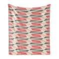 thumbnail image 1 of Modern Soft Flannel Fleece Throw Blanket, Geometric Graphic Grid Abstract Pattern with Thin and Bold Lines, Cozy Plush for Indoor and Outdoor Use, 70" x 90", Charcoal Grey Scarlet, by Ambesonne, 1 of 5