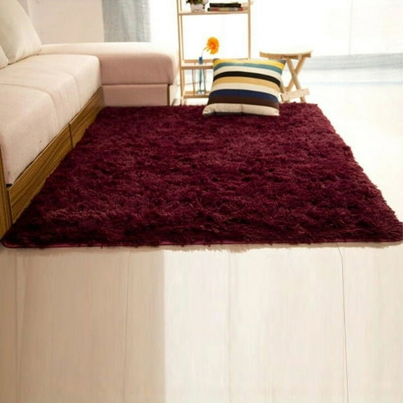 Modern Soft Fluffy Rugs Shaggy Area Rug Dining Room Home Bedroom Carpet Floor Mat