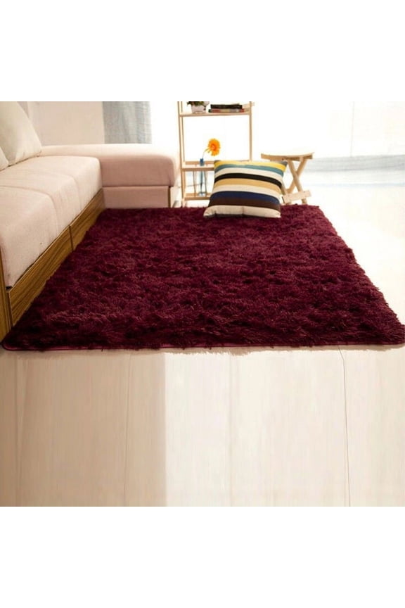 Modern Soft Fluffy Rugs Shaggy Area Rug Dining Room Home Bedroom Carpet Floor Mat