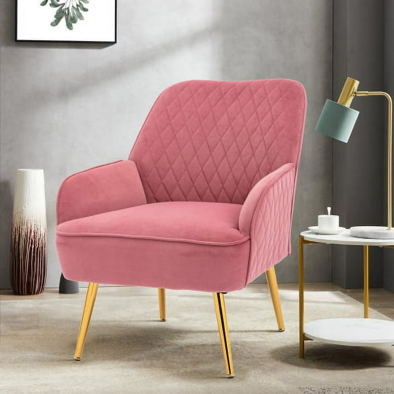 Walmart pink velvet chair clearance