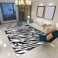 thumbnail image 1 of Modern Soft Zebra Pattern Carpet Floor Rug 1.64/5.25/6.56*2.62ft, 1 of 4