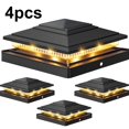 thumbnail image 1 of Modern Solar Post Lights for Outdoor – Touch Control, 2 Light Colors, IP64 Waterproof, Fits Most Deck & Fence Posts (4x4 & 6x6), Black/White, 1 of 11