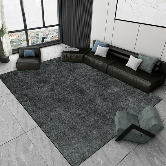 Modern Solid Color Living Room Large Area Carpet Light Luxury Simple Bedroom ration Rug Hallway Entr