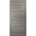 thumbnail image 1 of Modern Solid Interior Door with Handle | Planum 0010 Ginger Ash | Single Regural Panel Frame Trims | Bathroom Bedroom Sturdy Doors-30" x 84", 1 of 6