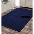 thumbnail image 1 of Modern Solid Navy Blue Hand-Tufted Area Rug – 5x8 – Minimalist Design, 1 of 4