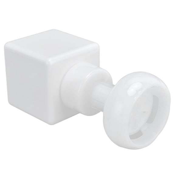Modern Solid White Flower Foaming Soap Bottle Dispenser 8.5 oz / 250 ml PETG Square Plastic Hand Liquid Soap Pump Container with Cute Flower Foam Output for Elegant Kitchen Countertops