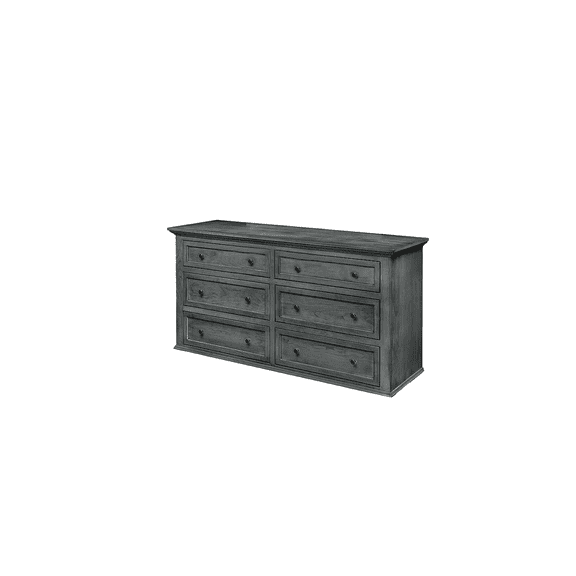 Modern Solid Wood 6 Drawer Dresser