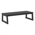 thumbnail image 1 of Modern Solid Wood Outdoor Slat-Top Coffee Table - Black Wash, 1 of 5