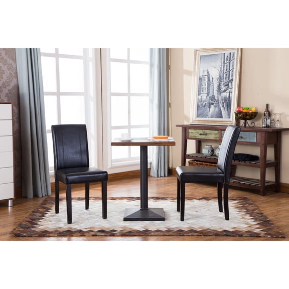 Modern Solid Wood Parson Chairs, Set of 2