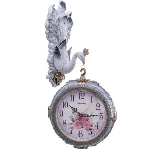 Modern Sophisticated Double Faced Mute Wall Clock