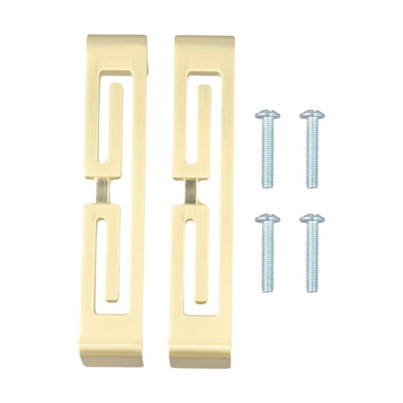 Modern Square Cabinet Handle In Gold For Kitchen Cupboards And Drawers