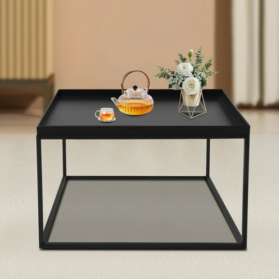 Modern Square Coffee Table Elegant End/side Table Display Stand For Home Office