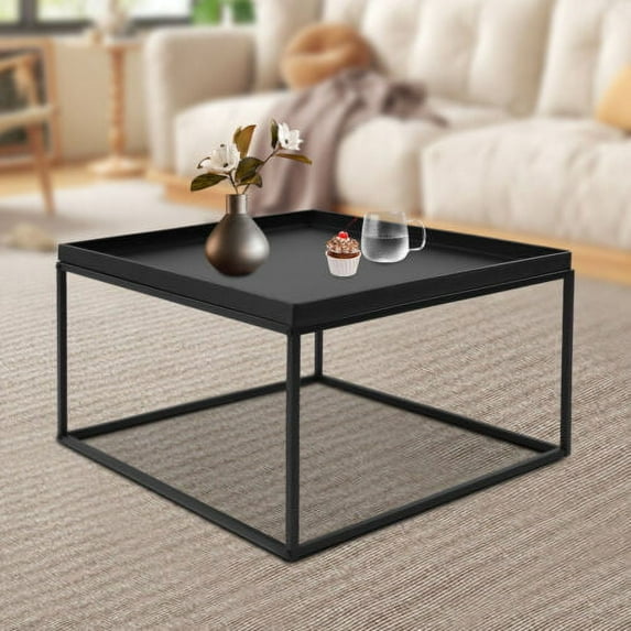 Modern Square Coffee Table Elegant End/side Table Display Stand For Home Office