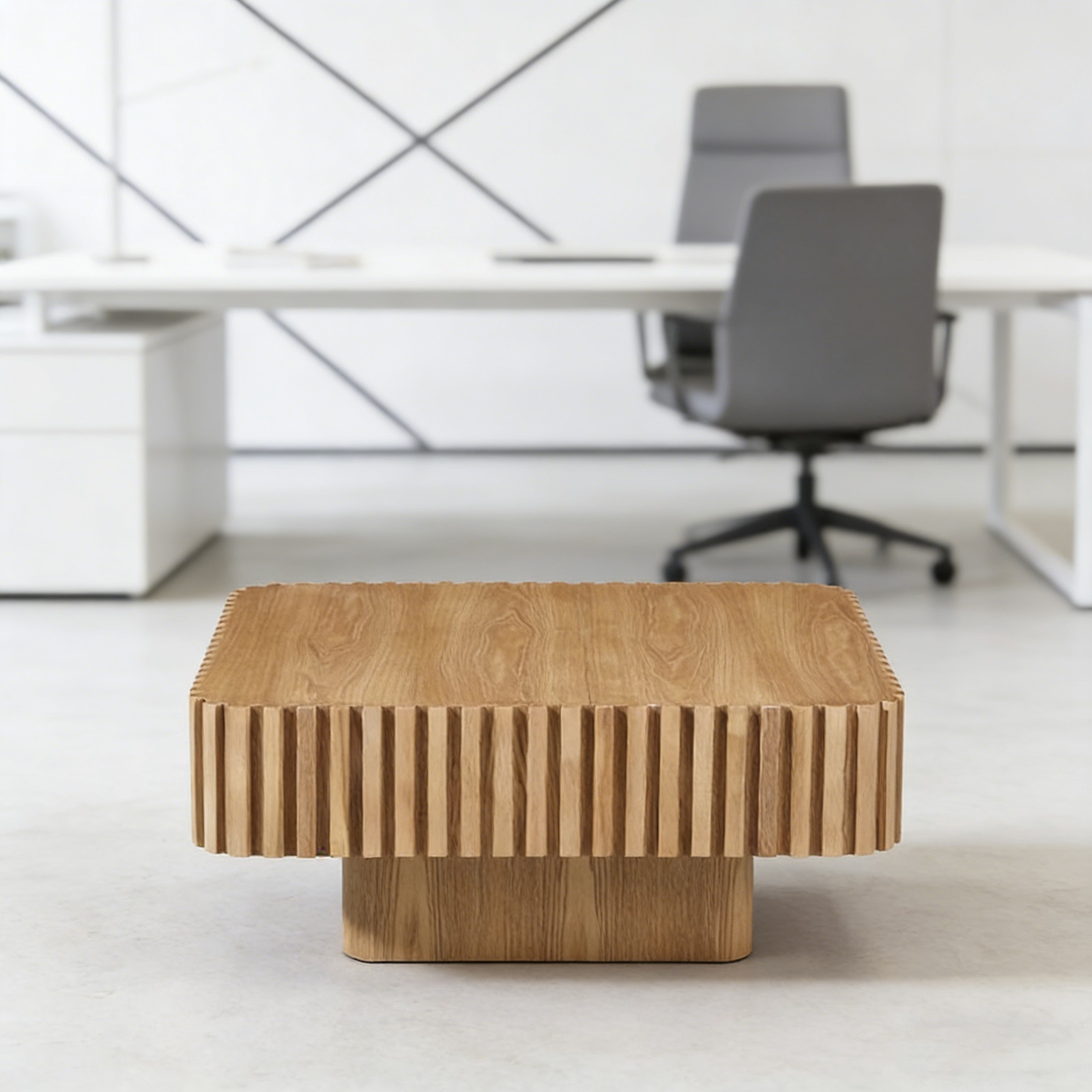 Modern Square Coffee Table, Large Center Table for Stylish Living Room ...