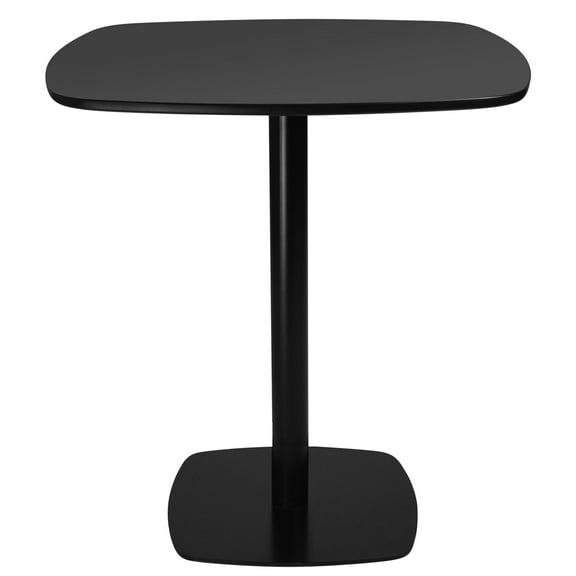 Modern Square Dining Table, Thickness MDF top black kitchen & dining room tables，Mid-Century modern dinning Table for Kitchen Dining Room & Living Room.