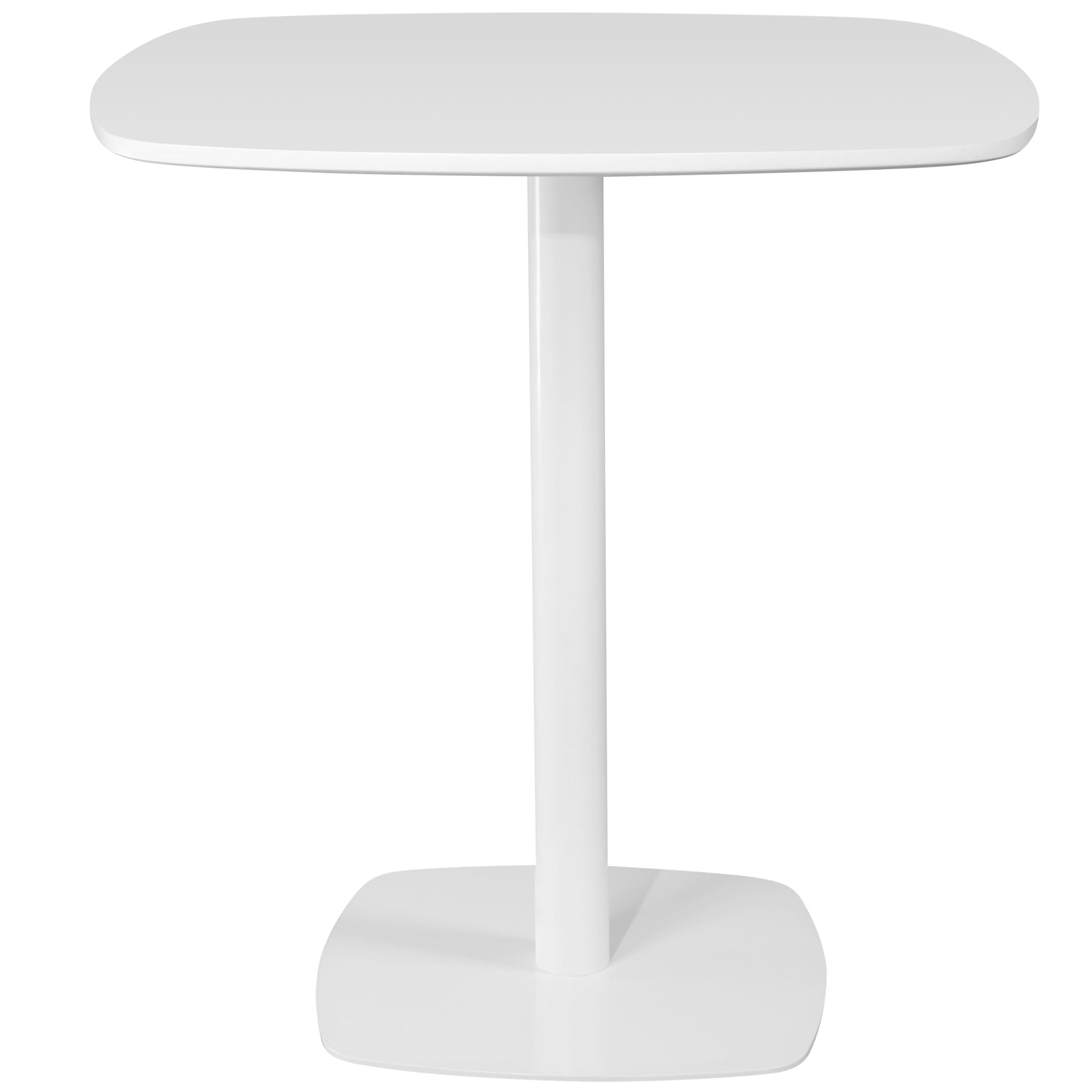 Modern Square Dining Table, Thickness MDF top white kitchen & dining room tables，Mid-Century modern dinning Table for Kitchen Dining Room & Living Room.