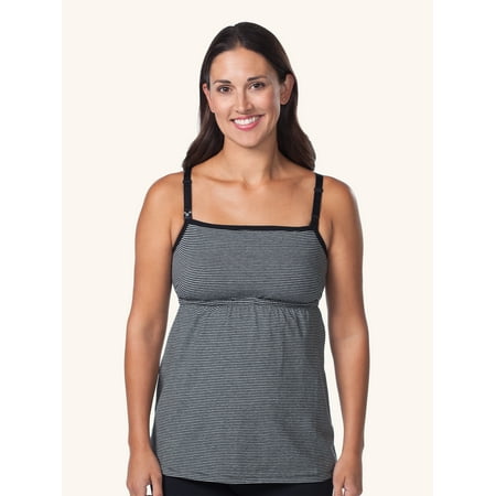 Leading Lady, Nursing Tank, Built in Nursing Bra, Racerback Cami, Nursing Clips, Breastfeeding or Pumping, Breathable Cotton (Women's)