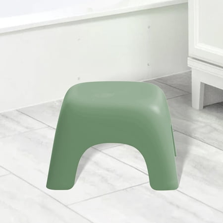 Modern Square Stool Thickened Kids Chair Durable Non Stool Row Stool Portable Children Stool for Home Kitchen Bathroom Children Green