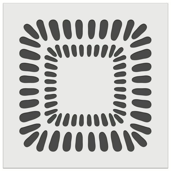 Modern Square Tile DIY Cookie Wall Craft Stencil - 11.5 Inch