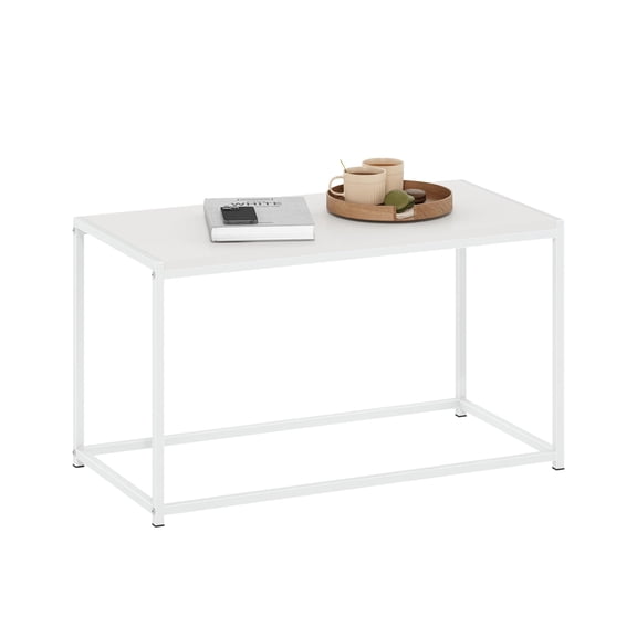 Modern Stackable End Table with Shelves, Columbia Walnut Finish, Space-Saving Cube Design, Durable and Stylish Living Room Furniture